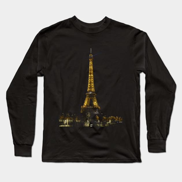 Eiffel Tower Long Sleeve T-Shirt by paulponte